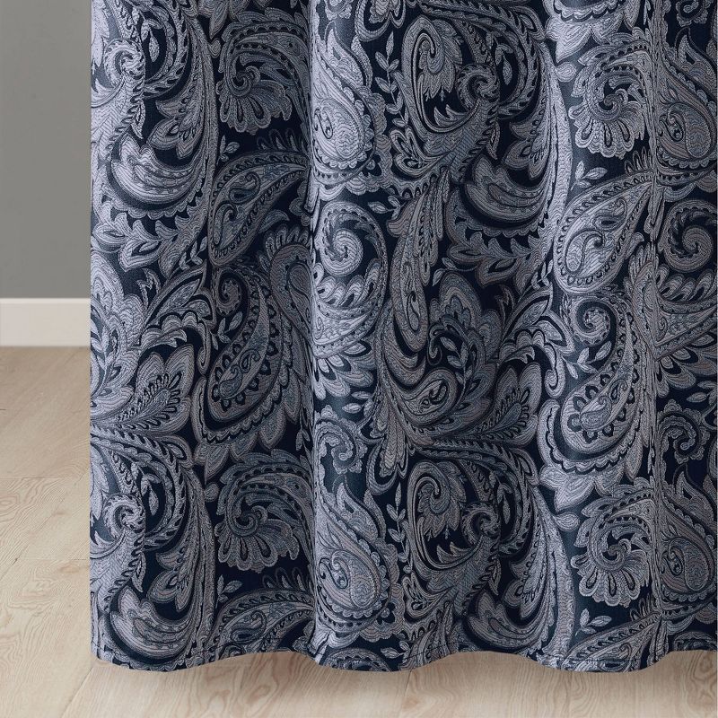 Paisley Jacquard Polyester Shower Curtain, 5 of 7