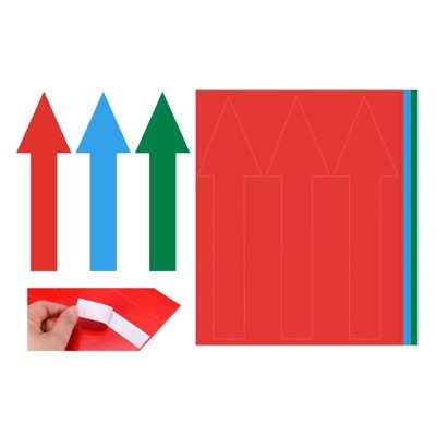 Unique Bargains PVC Self Adhesive Waterproof Arrow Sticker 1 Pc