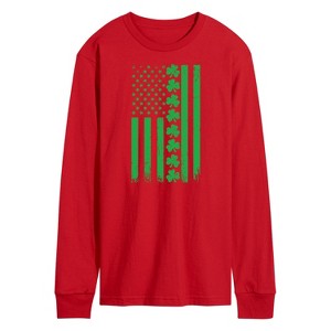 Men's - Instant Message - Lucky USA Flag Long Sleeve Graphic T-Shirt - 1 of 4