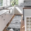 Acekool 2x6 Runner Rug - Washable Non-Slip Kitchen Carpet in Grey - 2 of 4