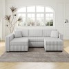 NicBex Couches for Living Room 75.6" Loveseat Sofa Minimalist Corduroy Fabric Upholstered 2-Seater Sofa Couch Matches 30.7" Ottoman for Bedroom - 2 of 4
