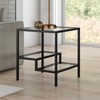 Metal Two Tier Side Table in Black - Henn&Hart - 2 of 4