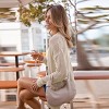 Women's Khaki Knit Pocket Open-Front Cardigan - Cupshe - 4 of 4