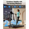 15% Incline Walking Pad Treadmill with Handle Bar - 2.5HP Quiet Folding Treadmill for Home Office Under Desk Portable Walking Pad with 300LBS Capacity - 2 of 4