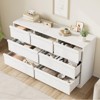 Jojoka Drawer Dresser for Bedroom, Wooden Wide Double Dresser Organizer, Modern Chest of Drawers with Large Storage for Living Room, Entryway - 3 of 4