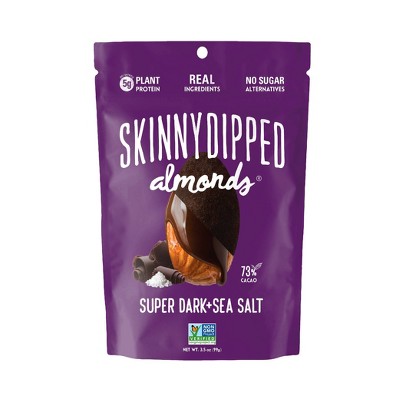 SkinnyDipped Super Dark Chocolate + Sea Salt Almonds - 3.5oz
