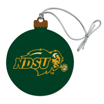 North Dakota State University Wood Christmas Tree Holiday Ornament