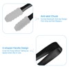 Unique Bargains Stainless Steel Ice Tongs for Appetizers, Charcuterie, Dessert, Tea Party, Bar, Cafe Serving 5.3" Black 7 Pcs - 4 of 4