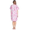 Casual Nights Women's Floral Woven Snap-Front Lounger House Dress - 3 of 4