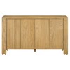 ACEPANO 59 in. W 4-Door Vintage Wooden Cabinet with Storage & Adjustable Shelves for Dining Room-Natural - 3 of 4
