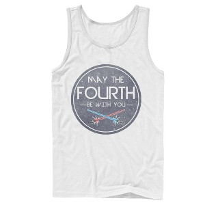 Men's Star Wars May the Fourth Lightsabers Tank Top - 1 of 4