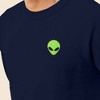 Dalix Alien Embroidered Fleece Crewneck Long Sleeve Sweatshirt Mens - 4 of 4