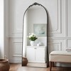 Wooakway Modern Arched Metal Full Length Mirror Bathroom Mirror Decorative Wall Mirror Floor Mirror for Bedroom Living Room - 3 of 4