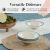 Portmeirion Potter's Brushstroke Oatmeal Bowl, Set of 4, Ideal for Porridge, Soup, Desserts, Durable Earthenware Bowls, Made in UK - Green - 3 of 4