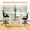 NicBex Adjustable Height Home Office Mesh Chairs with Fixed Armrest and Wheels for Work Study - 2 of 4