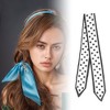 Unique Bargains Women's Polka Dot Satin Headband Black White 1 Pc - 2 of 4