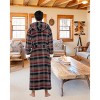 ADR Men's Robe, Warm Plush Hooded Bathrobe Man, Full Length Fleece Robe Man with Hood - 3 of 4