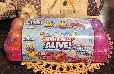 6067404  Hatchimals Alive, Egg Carton Toy with 5 Mini Figures in  Self-Hatching Eggs