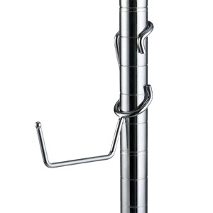 Chrome Utility Hanger Post Hooks - 5-Pack - 1 of 2
