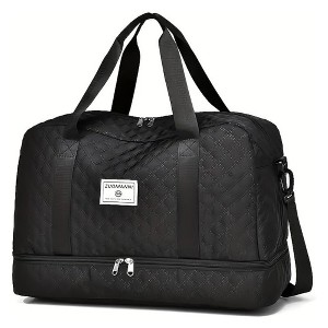 Travel Duffle Bag, Waterproof Weekender Carry On Tote Bags for Women, Sport Gym Bag for Men, Crossbody Bag, Overnight Luggage Bag with Trolley Sleeve - 1 of 4
