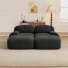 AENKYO 4 Seats with 2 Ottomans Modular Corduroy Sectional Sofa, Easy Assembly Required & Ergonomic Support Non-Slip Base Design - 4 of 4