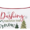 C&F Home 10" x 10" Dashing Through The Snow Small Christmas Throw Pillow - 2 of 4
