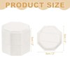 Unique Bargains Velvet Octagon Wedding Proposal Engagement 2 Slot Jewelry Storage Ring Box - 2 of 4