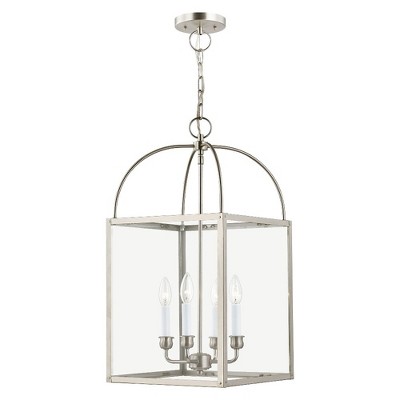 Livex Lighting Milford 4 - Light Pendant in  Brushed Nickel