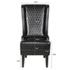 PAGED Velvet Accent Chairs with Soft Padded and Wooden Legs,Arm Chair with High-Back,Comfy Chairs for Living Room,Bedroom - 3 of 4