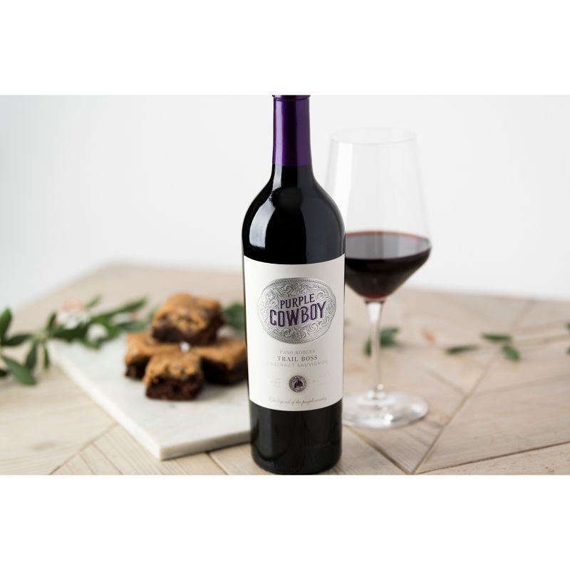 Purple Cowboy Trail Boss Cabernet Sauvignon Red Wine - 750ml Bottle, 4 of 8