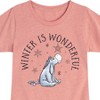 Girls' - Winnie the Pooh - Eeyore Winter is Wonderful Christmas Fitted Short Sleeve Graphic T-Shirt - 2 of 4
