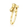 Pure Collection by Ross-Simons 18kt Gold Vermeil Bow Ring - 3 of 4