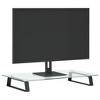 vidaXL Monitor Stand Black 23.6 in.x13.8 in.x3.1 in. Tempered Glass and Metal - 3 of 4