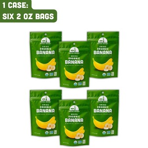 Mavuno Harvest Organic Dried Banana Fruit Snacks, a Vegan & Gluten Free Healthy Snack with No Preservatives or Added Sugars, 2 oz Bags - 6 PK - 1 of 4