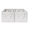 WeThinkStorage 2pk Foldable Organizing Storage Bins with Rope Handle - 2 of 4