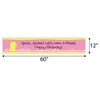 Big Dot of Happiness Pink Ducky Duck - Girl Happy Birthday Decorations Party Banner - 2 of 4