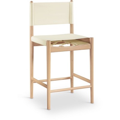 Meridian Furniture,Rawlins Vegan Leather Upholstered Counter Stool