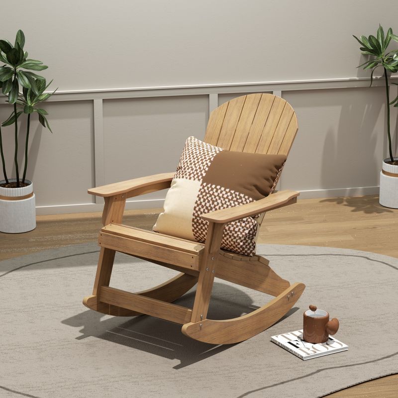 WestinTrends Outdoor Patio All-weather Adirondack Rocking Chair, 2 of 4