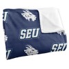 St. Edward'S University Logo Pattern Silky Touch Blanket White 50x60 - 3 of 4