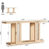 Tribesigns 71"Long Console Table, Farmhouse Sofa Console Behind Couch with Acrylic Legs, 2-Tier Entry Table for Hallway, Foyer, Living Room, Natural - 2 of 4