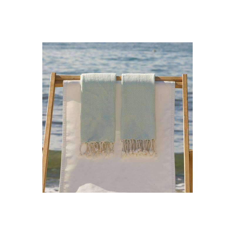 Set of 2 Fun in Paradise Pestemal Hand/Guest Towels - Linum Home Textiles, 4 of 6