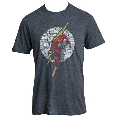 Mens DC Comics The Flash Nickname Character T-Shirt
