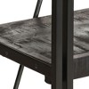vidaXL 5-Tier Bookcase - 15.7"x11.8"x70.9" - Solid Rough Mango Wood Shelves with Powder-Coated Steel Frame - Black Industrial Style Furniture - 4 of 4