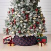 Christmas Roll Up Plaid Tree Collar Blue - Wondershop™ - 2 of 4