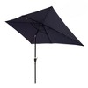 PAGED Rectangular Patio Umbrella Modern Market Umbrella with Tilt Function and Crank for Garden and Poolside, Base Not Included - 2 of 4