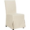 Suzie 18" H Slipcover Dining Chair (Set of 2) - HUD4207 - Beige - Safavieh Couture - 4 of 4