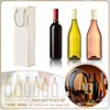 Unique Bargains Thick Kraft Paper Gold Edge Wine Gift Bags 13.7" x 3.7" x 3.5" 6 Pcs - 4 of 4