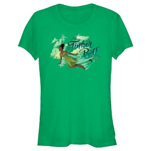 Juniors Womens Peter Pan & Wendy Tinker Bell Portrait T-Shirt - 1 of 4