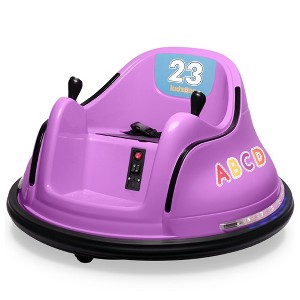 Kidzone 12V Ride On Electric Vehicle Bumper Car Remote LED Lights Stickers - 1 of 4