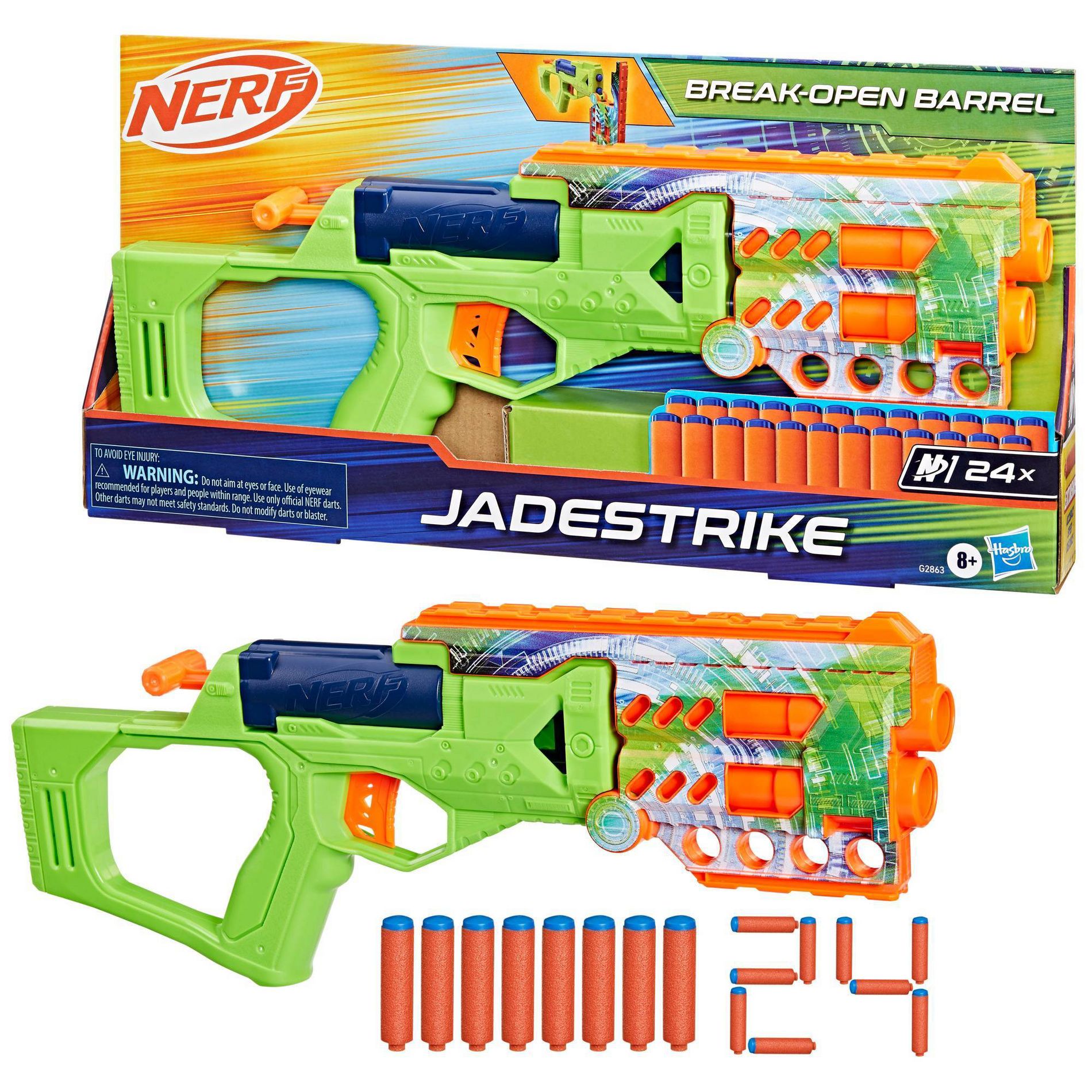 NERF Jade Strike Toy Blaster